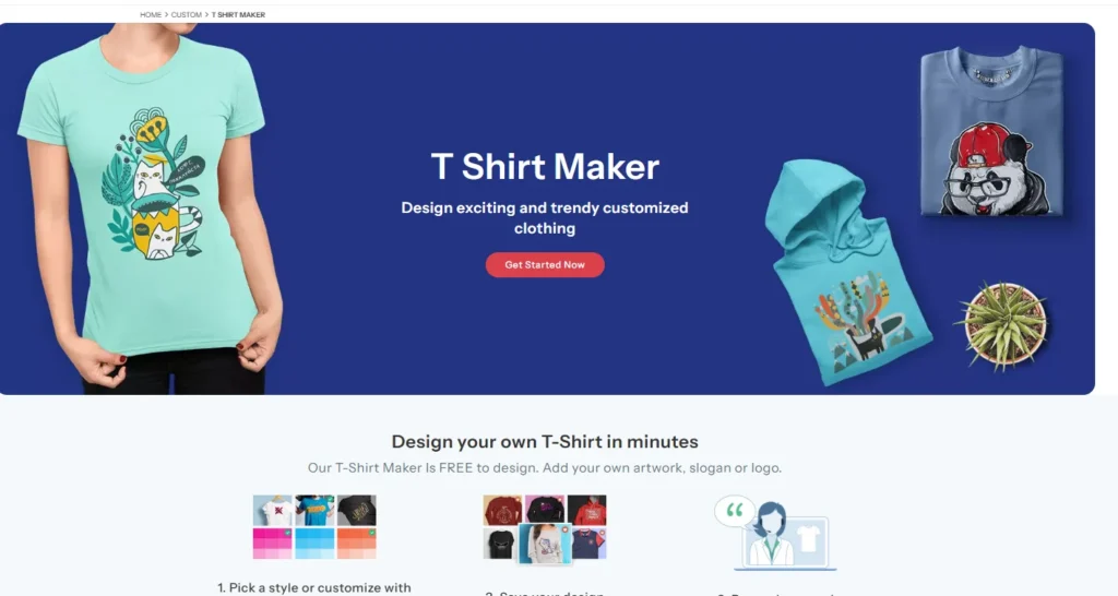 Designhill T-Shirt Maker ​