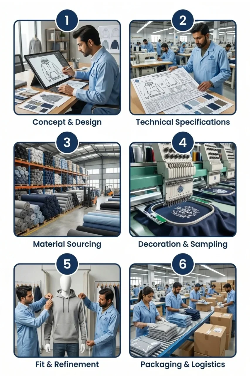 Here’s Our Manufacturing Process Sweatshirt mobile