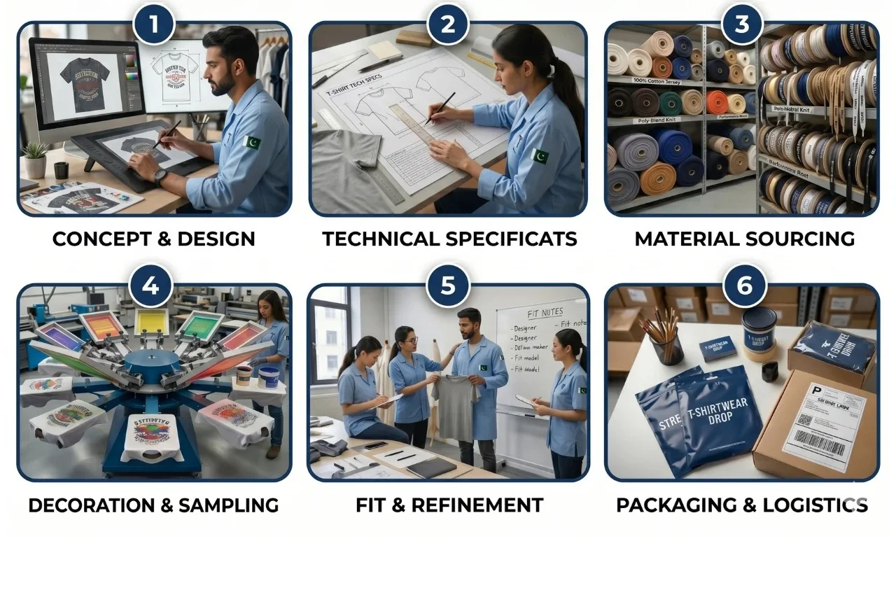 Here’s Our Manufacturing Process T-shirt desktop