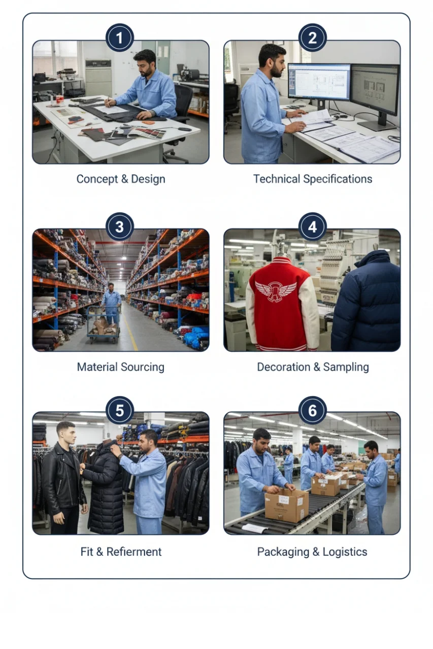Here’s Our Manufacturing Process Varsity Jacket Mobile