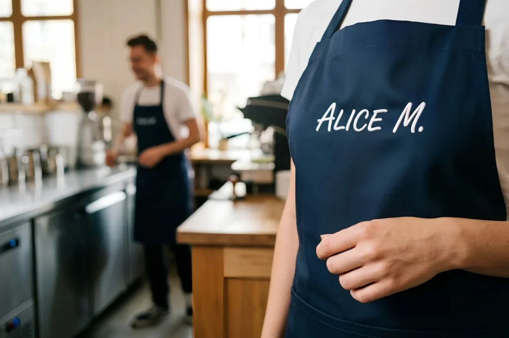 Custom Name Embroidery for Easy Staff Identification